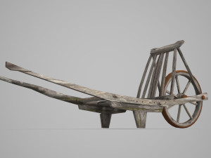 Ancient unicycle 3D Model