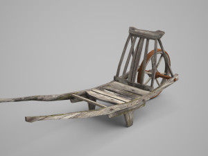 Ancient unicycle 3D Model