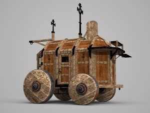 Ancient wagon 3D Model