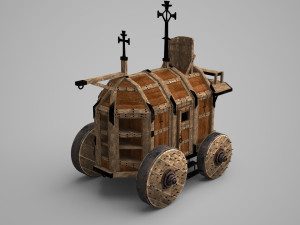 Ancient wagon 3D Model
