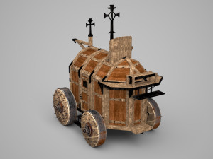 Ancient wagon 3D Model