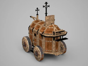 Ancient wagon 3D Model