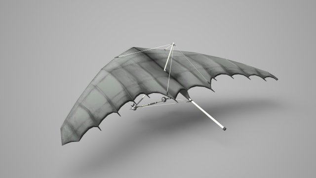 Modern vehicle gliders Model 3D .c4d .max .obj .3ds .fbx .stl .blend 