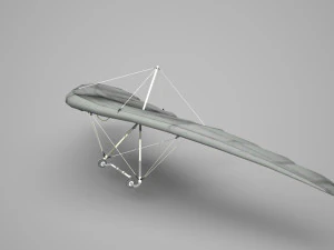 Modern vehicle gliders 3D Model
