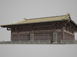 Ancient architectural palaces of Asia 3D Model