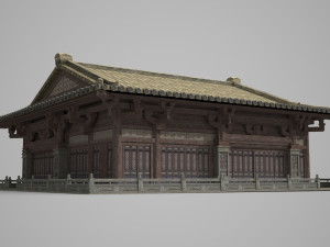 Ancient architectural palaces of Asia Modello 3D