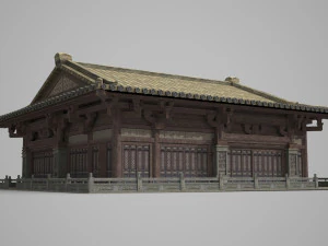 Ancient architectural palaces of Asia 3D Model