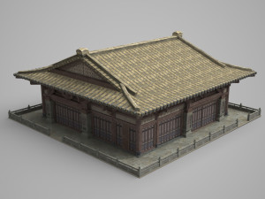 Ancient architectural palaces of Asia Modello 3D