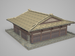 Ancient architectural palaces of Asia Modello 3D