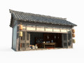 East Asian Ancient Architecture Clinic 3D Модель
