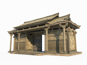 The Gate of East Asian Ancient Architecture Courtyard 3Dモデル
