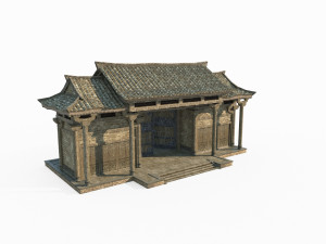 The Gate of East Asian Ancient Architecture Courtyard 3Dモデル