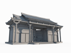 The Gate of East Asian Ancient Architecture Courtyard 3Dモデル