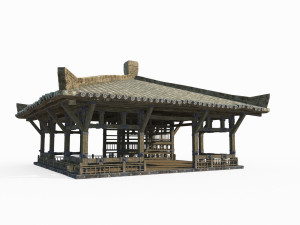 Ancient Architectural Barracks in East Asia 3D Model