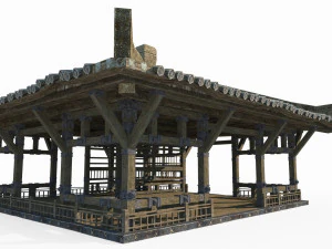 Ancient Architectural Barracks in East Asia 3D Model