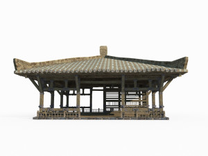 Ancient Architectural Barracks in East Asia Modèle 3D