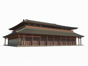 Large imperial palaces in ancient East Asia 3D Model