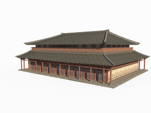 Large imperial palaces in ancient East Asia 3D Model