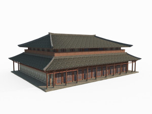 Large imperial palaces in ancient East Asia 3D Model