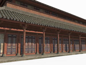 Large imperial palaces in ancient East Asia 3D Model