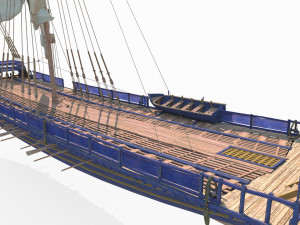 Ancient ships carrying sailing ships Modèle 3D