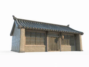 Case di citt&agrave; antiche della costruzione dell'Asia orientale Modello 3D