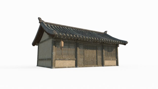 Ancient Architecture and Urban Houses in East Asia 3D 모델 .c4d .max .obj .3ds .fbx .stl .blend 