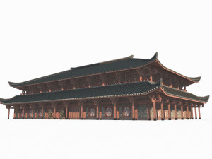 Large Imperial Palaces in Ancient East Asian Architecture Modello 3D