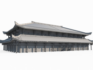 Large Imperial Palaces in Ancient East Asian Architecture Modello 3D