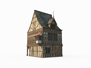 Middle world towns building houses 3D Модель