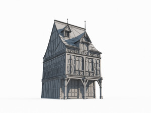 Middle world towns building houses 3D Модель