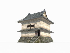 East Asian ancient architectural defense loft 3Dモデル