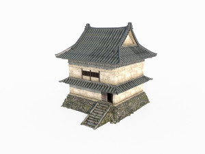 East Asian ancient architectural defense loft 3Dモデル