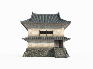 East Asian ancient architectural defense loft 3Dモデル