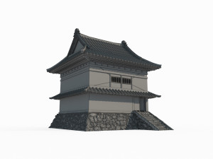 East Asian ancient architectural defense loft 3Dモデル