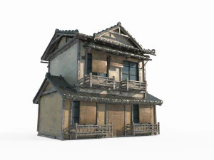 Kamar single dalam arsitektur Asia kuno Model 3D