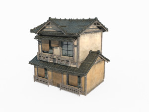 Single room in ancient Asian architecture Model 3D