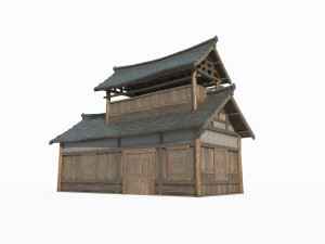 East Asian Ancient Architecture and Houses Store 3Dモデル