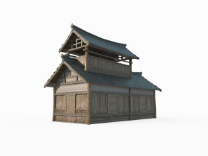 East Asian Ancient Architecture and Houses Store 3Dモデル