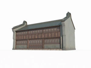 Small shop of East Asian ancient architecture 3D Model
