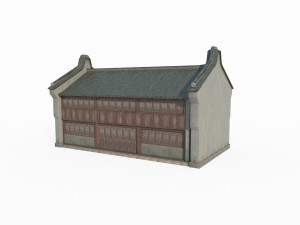 Small shop of East Asian ancient architecture Modelo 3D