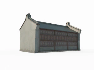 Small shop of East Asian ancient architecture 3D Model