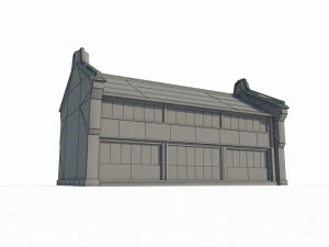 Small shop of East Asian ancient architecture 3D Model