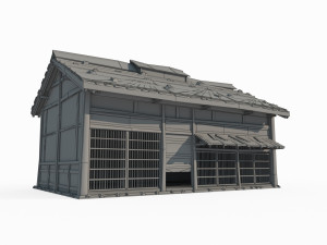 East Asian ancient architecture small house Modèle 3D