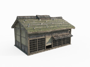 East Asian ancient architecture small house Modèle 3D