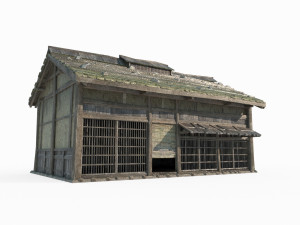 East Asian ancient architecture small house Modèle 3D