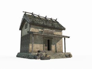 동아시아 고대 건축 및 주거 상점 3D 모델