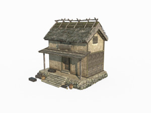 East Asian Ancient Architecture and Residential Store 3D Модель