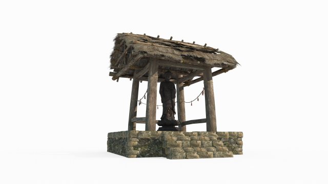 Small Buddhist niches in ancient East Asian architecture 3D Модель .c4d .max .obj .3ds .fbx .stl .blend 