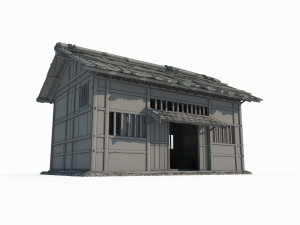 Wooden houses in ancient East Asia 3D Model